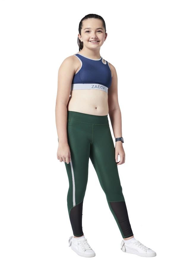 ZAECY Girls panel Legging with Reflective Tape - Image 2