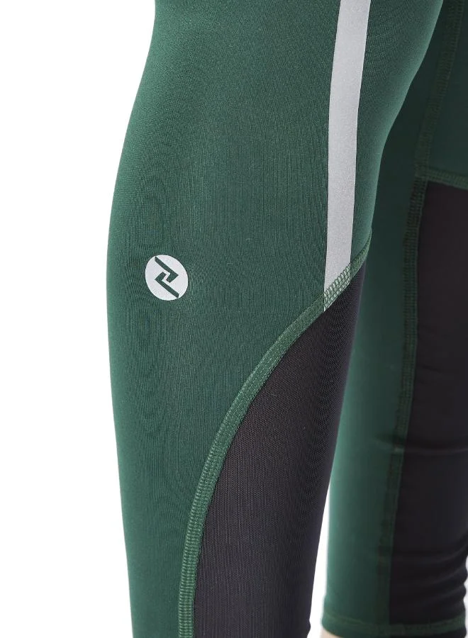 ZAECY Girls panel Legging with Reflective Tape