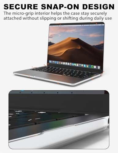 PHOCAR Ultra Clear Case for MacBook Air 13.6 Inch (2022–2025), Compatible with M4/M3/M2 Models A3240/A3113/A2681, Anti-Yellow Protective Cover with Keyboard Cover, Screen Protector & Mouse Pad - Image 5