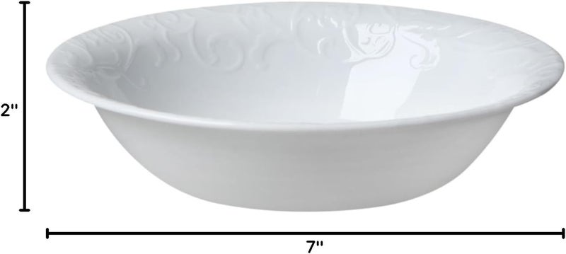 Corelle Embossed Bella Faenza 18 Ounce SoupCereal Bowl Set of 4 - Image 2