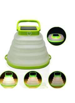 Solar Camping Lanterns-Collapsible Camping Essentials,IP65 Solar Lights Outdoor Waterproof,USB Portable Camping Hanging Lamp for Backpacking Gear,Emergency,Tent,Travel,Hiking