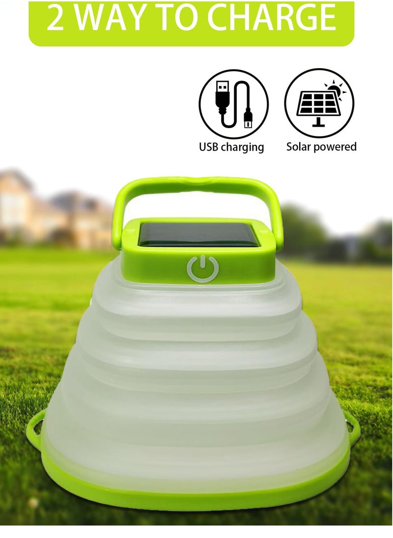 SYOSI - Solar Camping Lanterns-Collapsible Camping Essentials,IP65 Solar Lights Outdoor Waterproof,USB Portable Camping Hanging Lamp for Backpacking Gear,Emergency,Tent,Travel,Hiking - Image 1