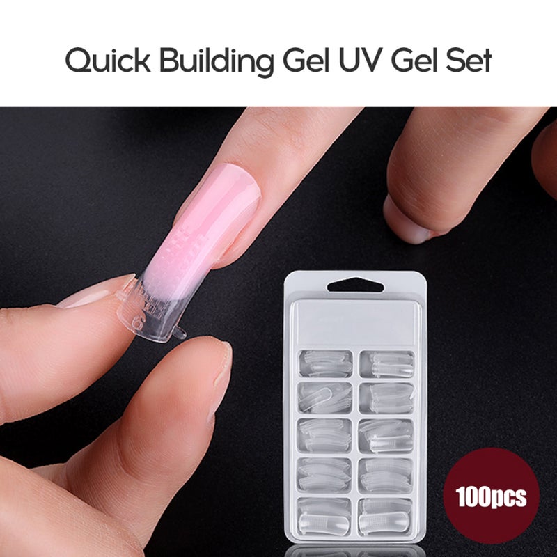 15ml Nail Glue Quick Building Gel UV Gel Spatula Brush Extension False Tips Set Mini UV Lamp - Image 5