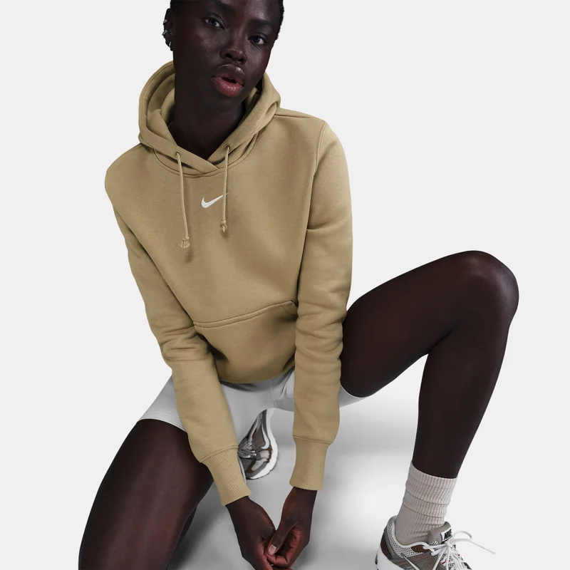 Nike Brown Women's Sportswear Phoenix Fleece Hoodie for Women | Best Price UAE