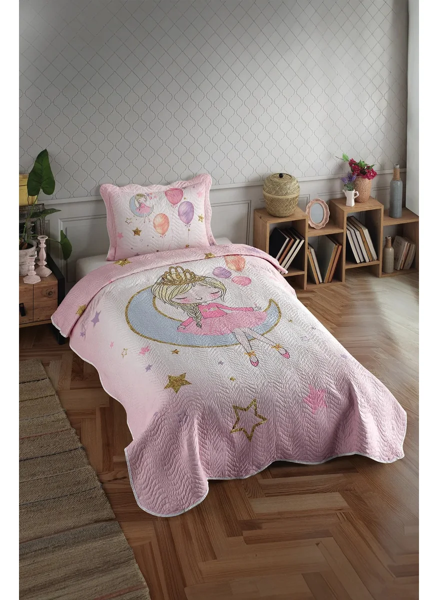Favora Cover Ayperi Single Quilted Bedspread Set - Powder