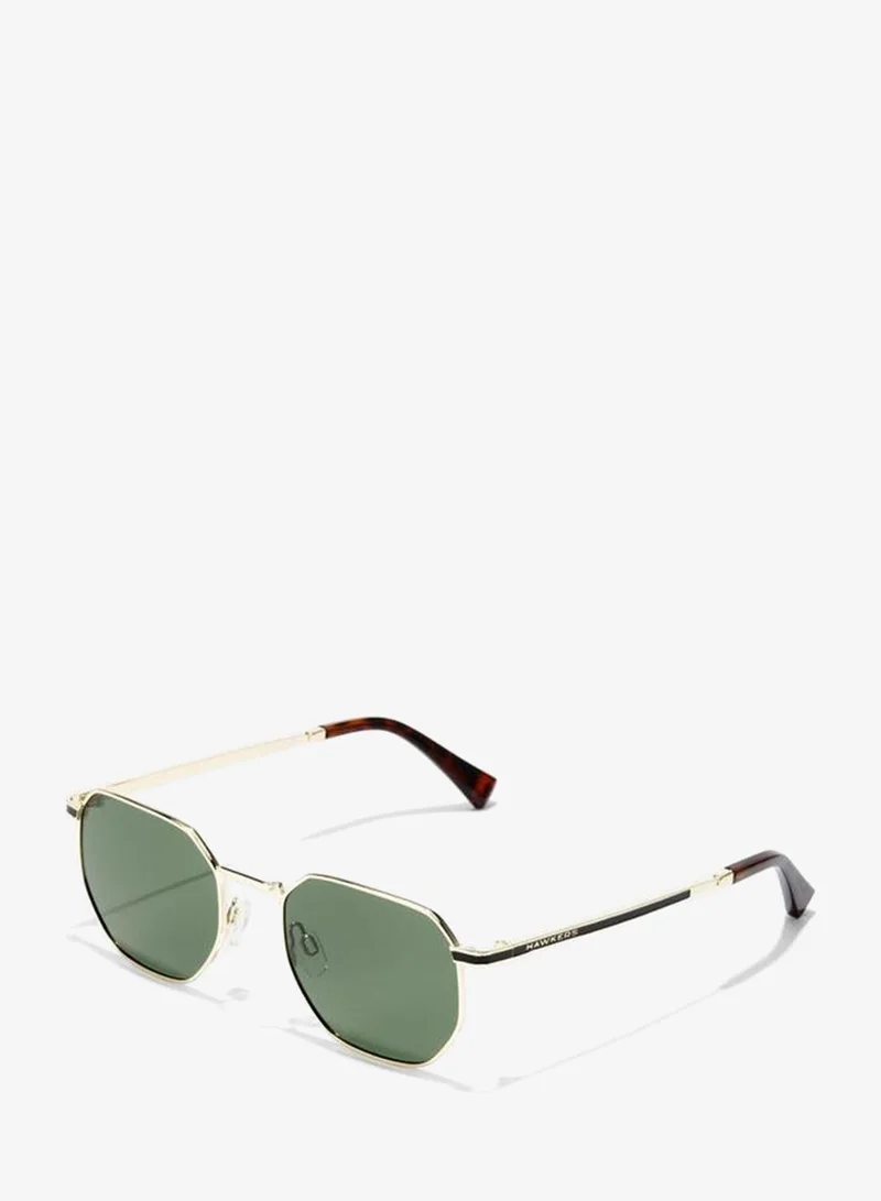 HAWKERS Sixgon - Polarized Gold Aligator Sunglasses