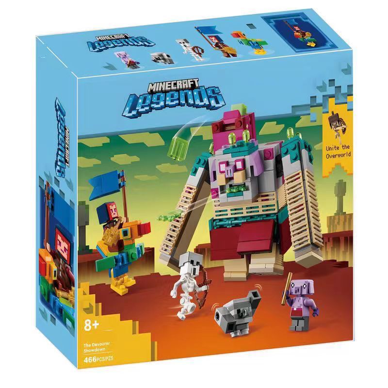 Minecraft Series Gluttony Pig Battle Building Blocks Toy for Boys - Image 1