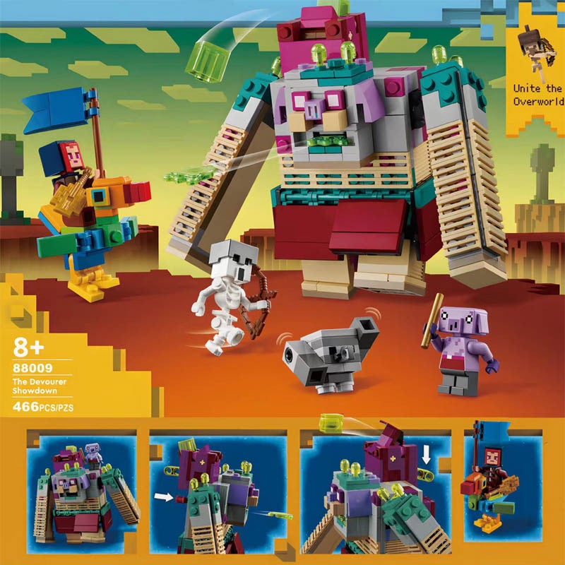 Minecraft Series Gluttony Pig Battle Building Blocks Toy for Boys - Image 3
