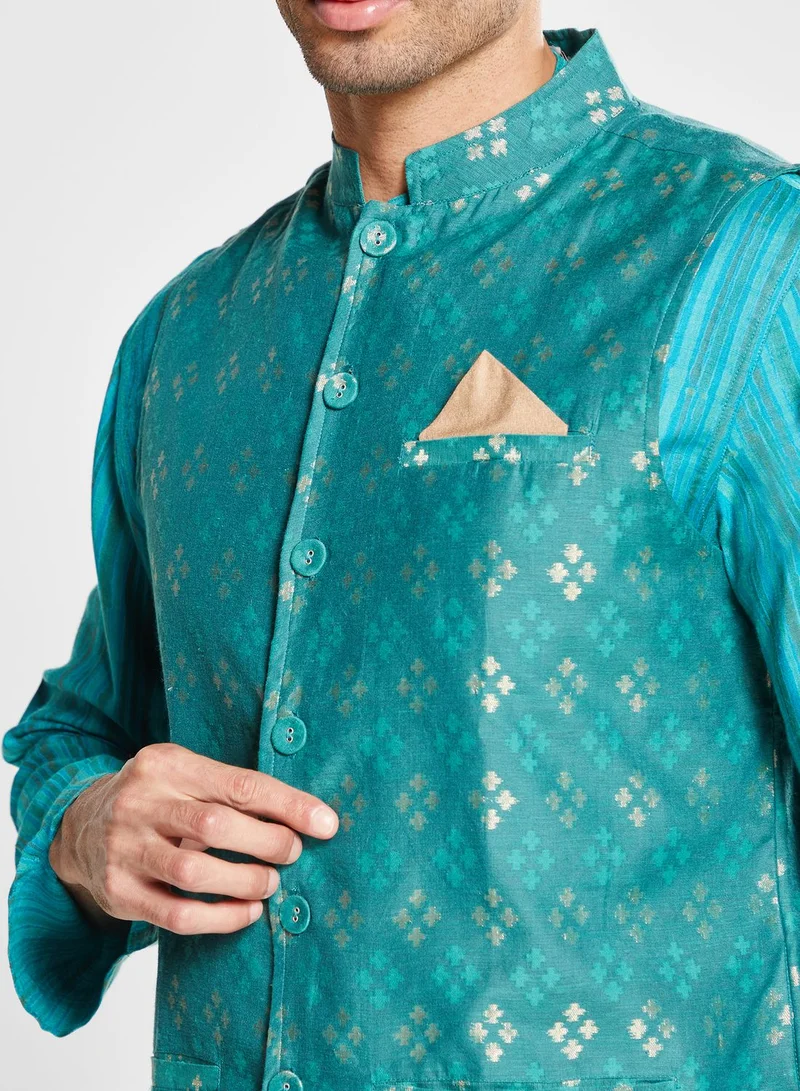 Fabindia Silk Nehru Jacket
