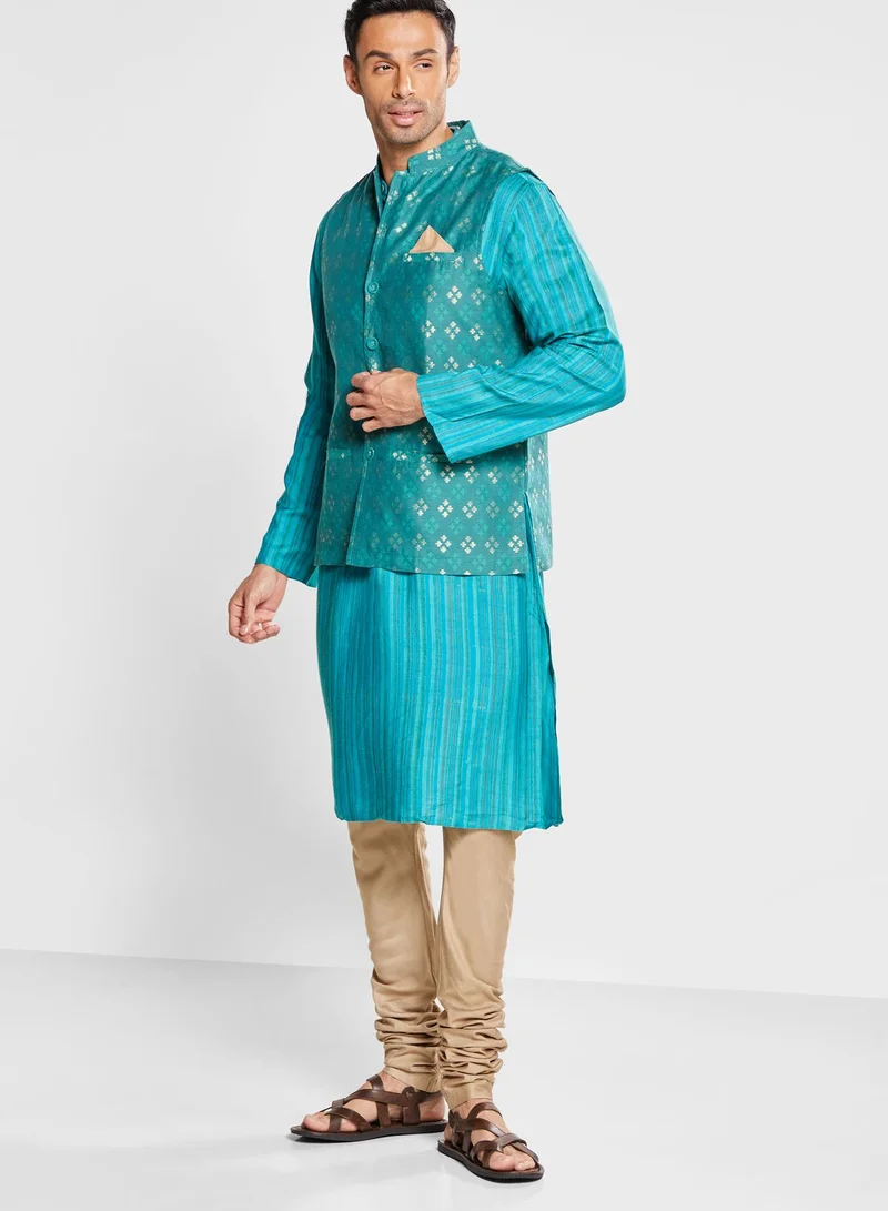 Fabindia Silk Nehru Jacket