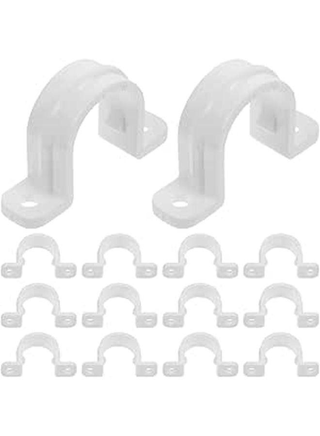 مشابك أنابيب PVC على شكل U ثقيلة 20 قطعة أقواس تثبيت الأنابيب للقناة الكهربائية - Image 1