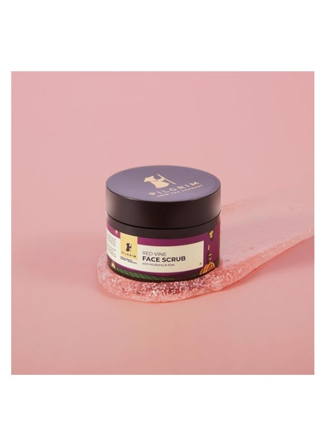 PILGRIM - Red Vine Face Scrub with Mulberry & Aloe 50 Grams - Image 1