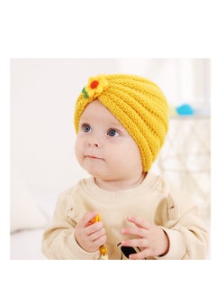 Bluejw Warm Knitted Baby Hat Chunky Winter Infant Hat Floret Newborn Beanie For Girls  - Image 3
