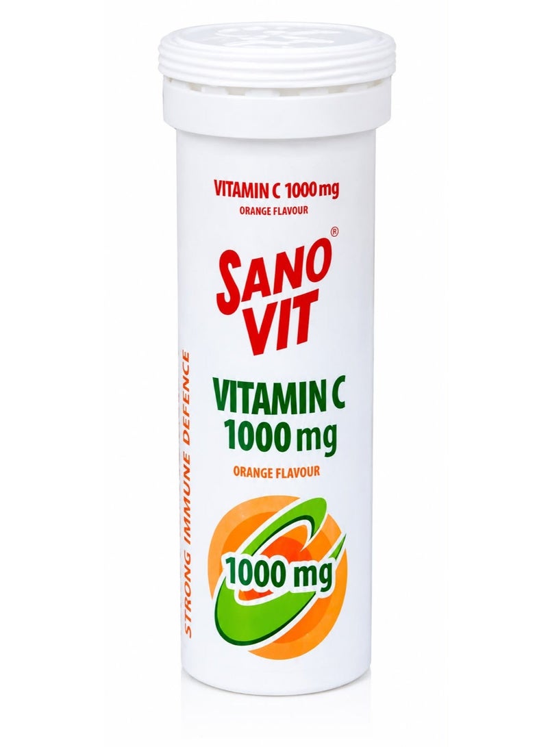 Vitamin C 1000 Mg Orange Flavour 10 Effervescent Tablets - Image 1