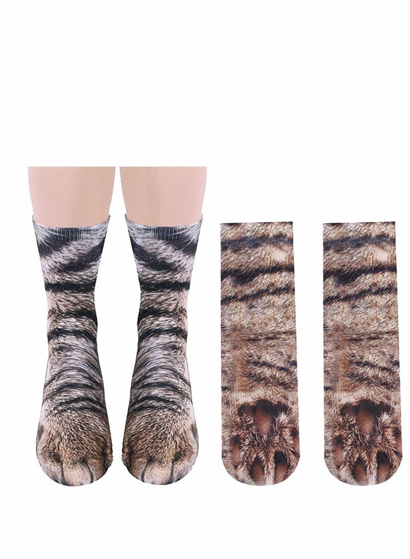 Excefore جوارب مخالب الحيوانات 3 أزواج مضحكة 3D للرجال والنساء والأطفال - Image 5