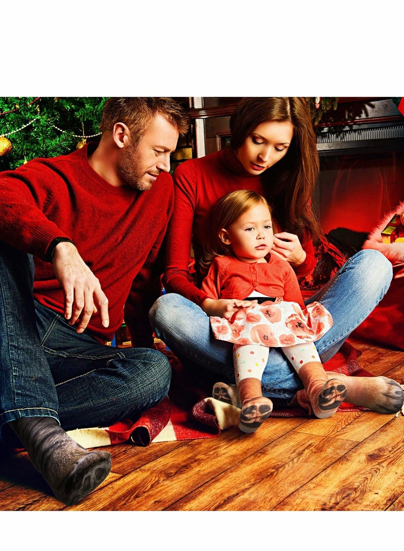 Excefore جوارب مخالب الحيوانات 3 أزواج مضحكة 3D للرجال والنساء والأطفال - Image 2