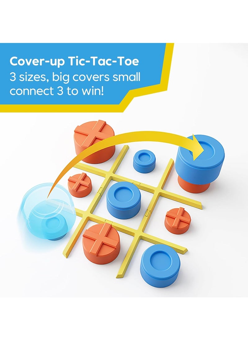 Giiker - GiiKER Tic Tac Toe Bolt Game, 3-in-1 Handheld Puzzle Game Console, Portable Travel Games for Educational and Memory Growth, Fidget Toys Board Games for Kids and Adults, Birthday Gifts for All Ages - Image 1
