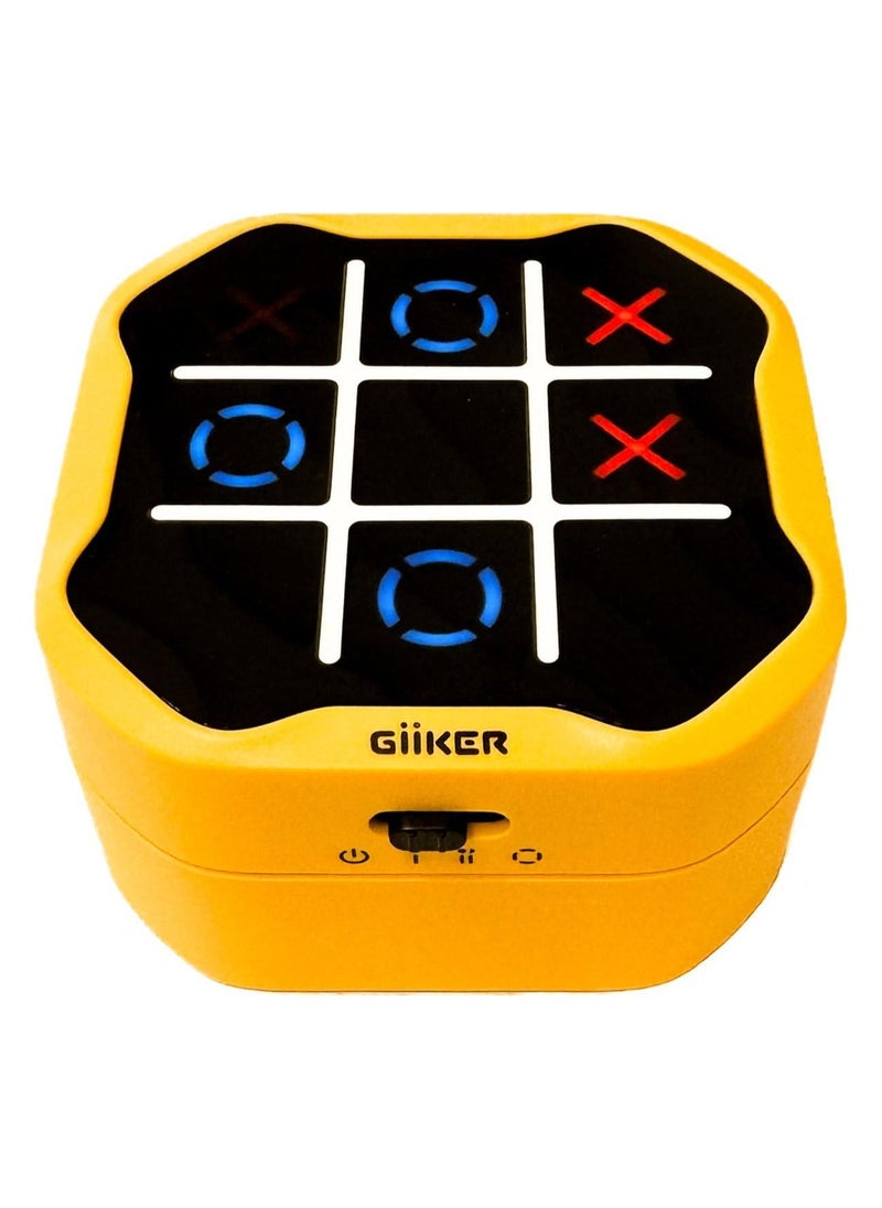 Giiker - GiiKER Tic Tac Toe Bolt Game, 3-in-1 Handheld Puzzle Game Console, Portable Travel Games for Educational and Memory Growth, Fidget Toys Board Games for Kids and Adults, Birthday Gifts for All Ages - Image 1