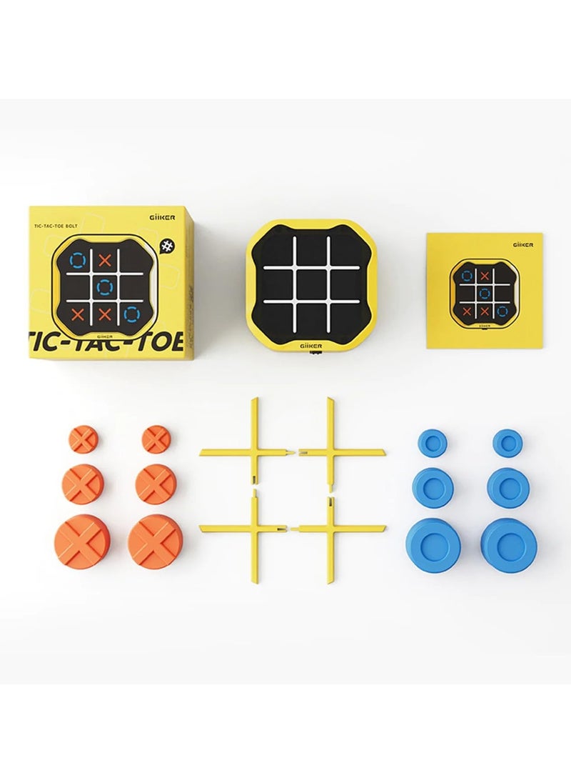 Giiker - GiiKER Tic Tac Toe Bolt Game, 3-in-1 Handheld Puzzle Game Console, Portable Travel Games for Educational and Memory Growth, Fidget Toys Board Games for Kids and Adults, Birthday Gifts for All Ages - Image 1