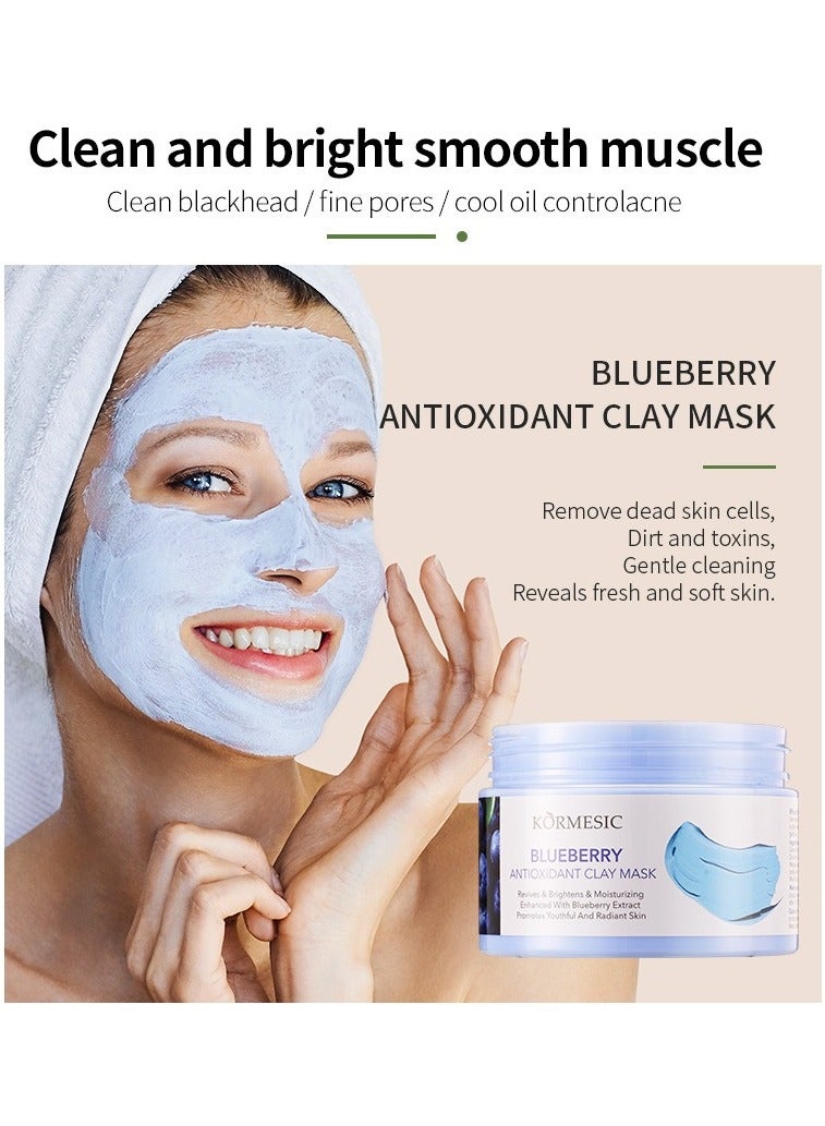 Kormesic Blueberry Clay Mask 120g - Antioxidant & Purifying - Image 2
