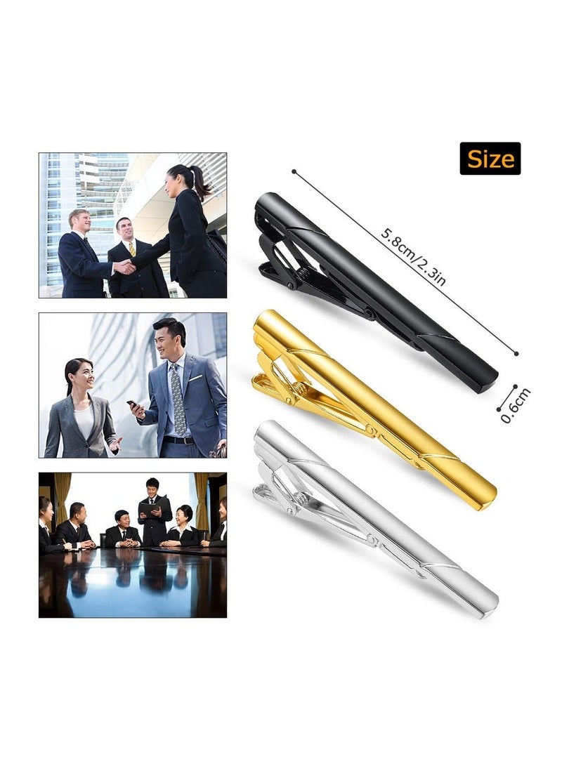 3-Piece Classic Tie Clips for man Business and Daily Life - Image 2