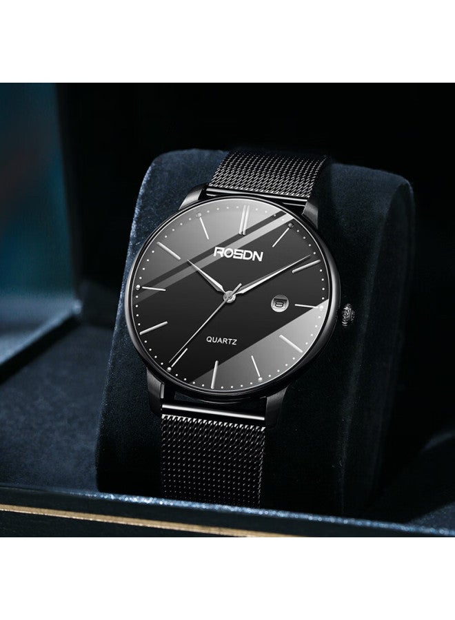 Rosdn Aurora Series Ultra-thin Men's Watch Simple Calendar Waterproof Men's Watch Top 10 Brands Holiday Gift For Boyfriend - Image 1