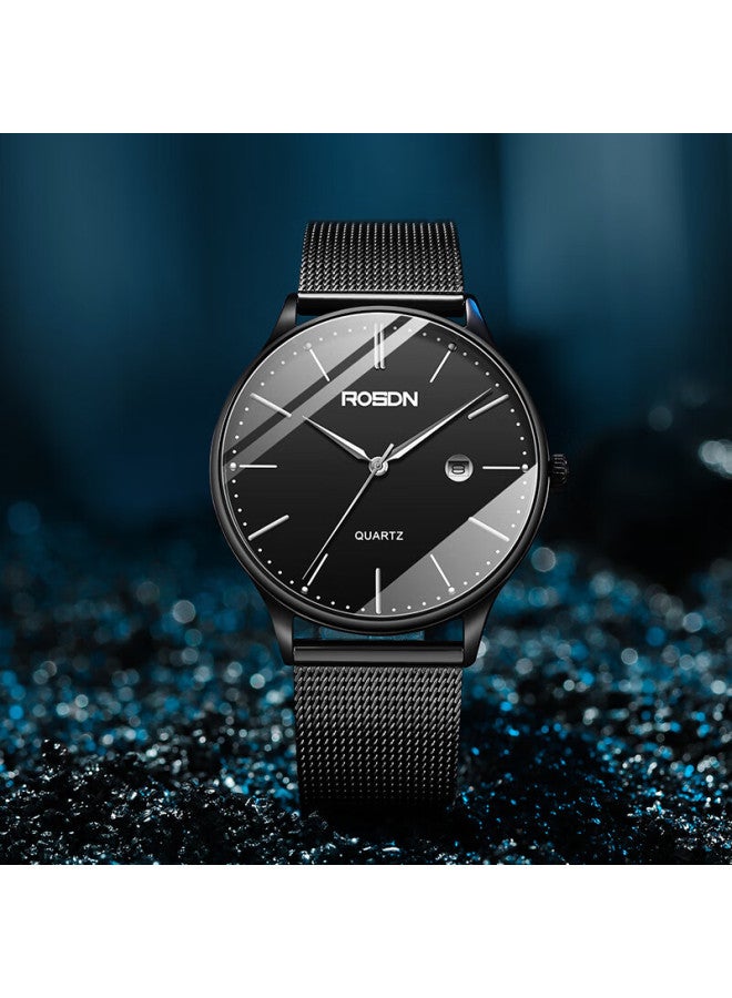 Rosdn Aurora Series Ultra-thin Men's Watch Simple Calendar Waterproof Men's Watch Top 10 Brands Holiday Gift For Boyfriend - Image 3
