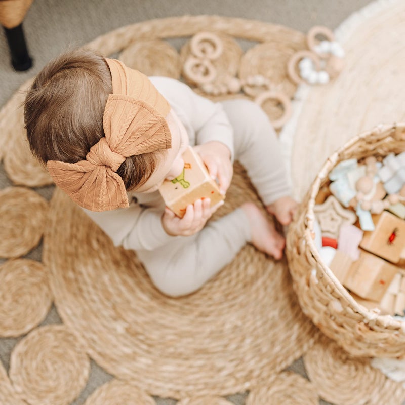 Prohouse 12 Pack Baby Nylon Headbands Hairbands Hair Bow Elastics Handmade Hair Accessories for Baby Girls Newborn Infant Toddlers Kids(Pink) - Image 3