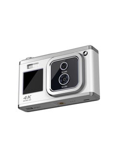 ارواق كاميرا رقمية مزدوجة العدسة بدقة 4K عالية الوضوح، بدقة 50 ميجابكسل، شاشة مزدوجة، وضع تجميل السيلفي، ومسجل  - Image 1