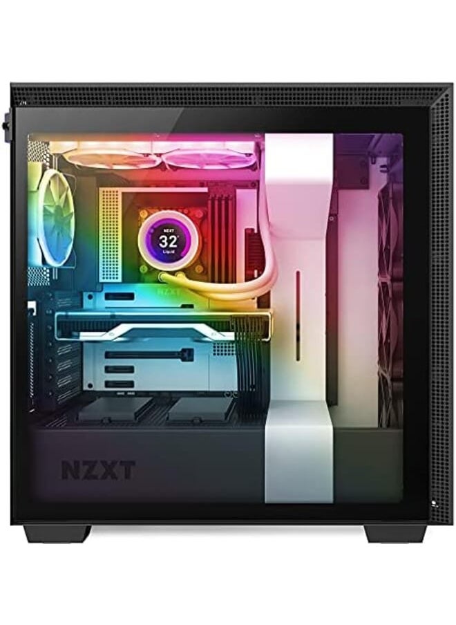 NZXT - Kraken Z53 Rgb 240Mm Rl Krz53 Rw Aio Rgb Cpu Liquid Cooler Customizable Lcd Display Improved Pump Powered By Cam V4 Rgb Connector Aer Rgb 2 120Mm Radiator Fans 2 Included White - Image 1