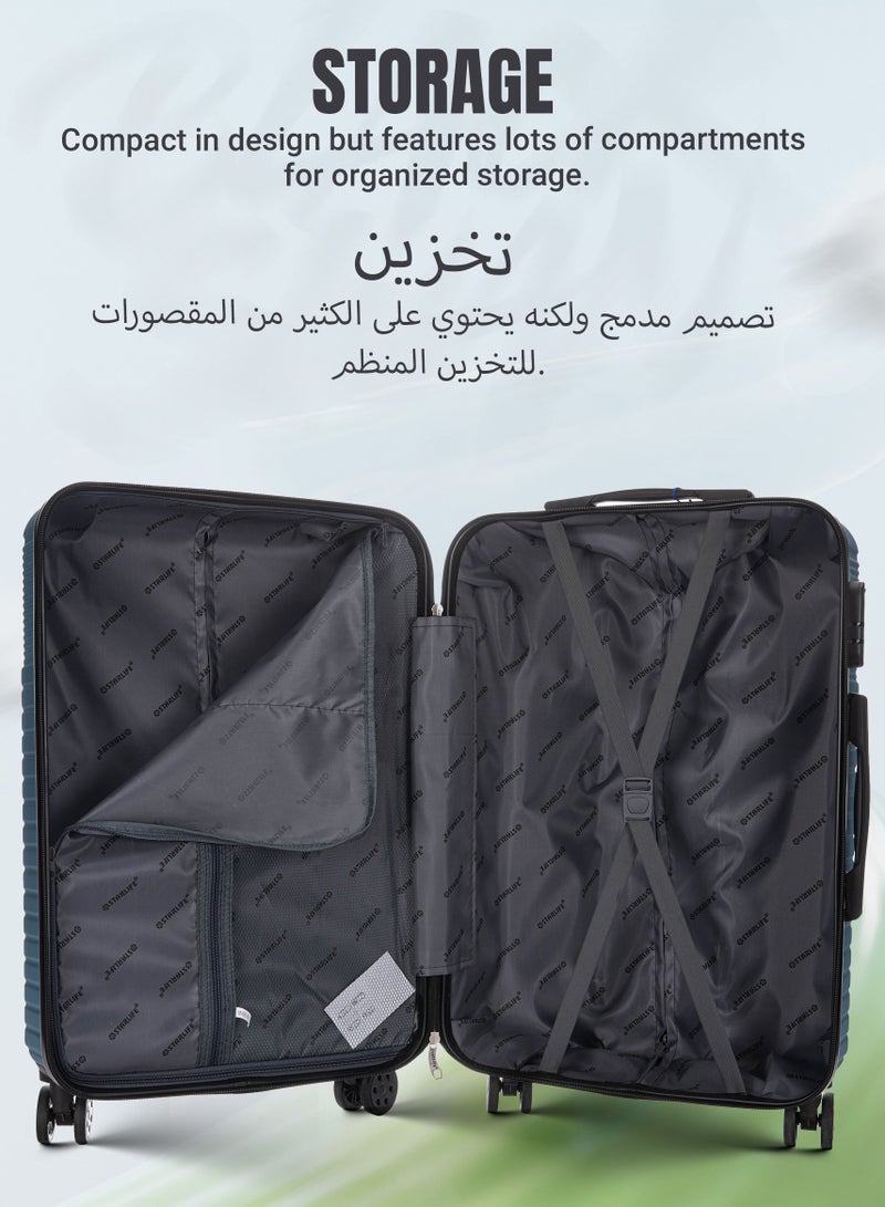 ستار لايف مجموعة حقائب سفر صلبة مكونة من 3 قطع بعجلات دوارة مقاس 20/24/28 بوصة - Image 4