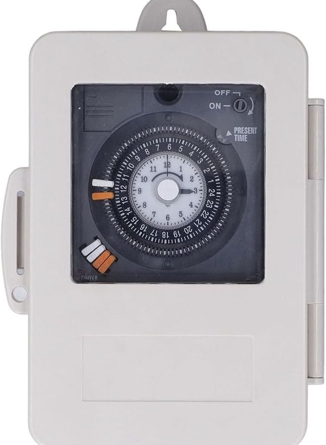 Mechanical Timer Switch 24 Hour Relay 250VAC 100 240VAC For Home - Image 1