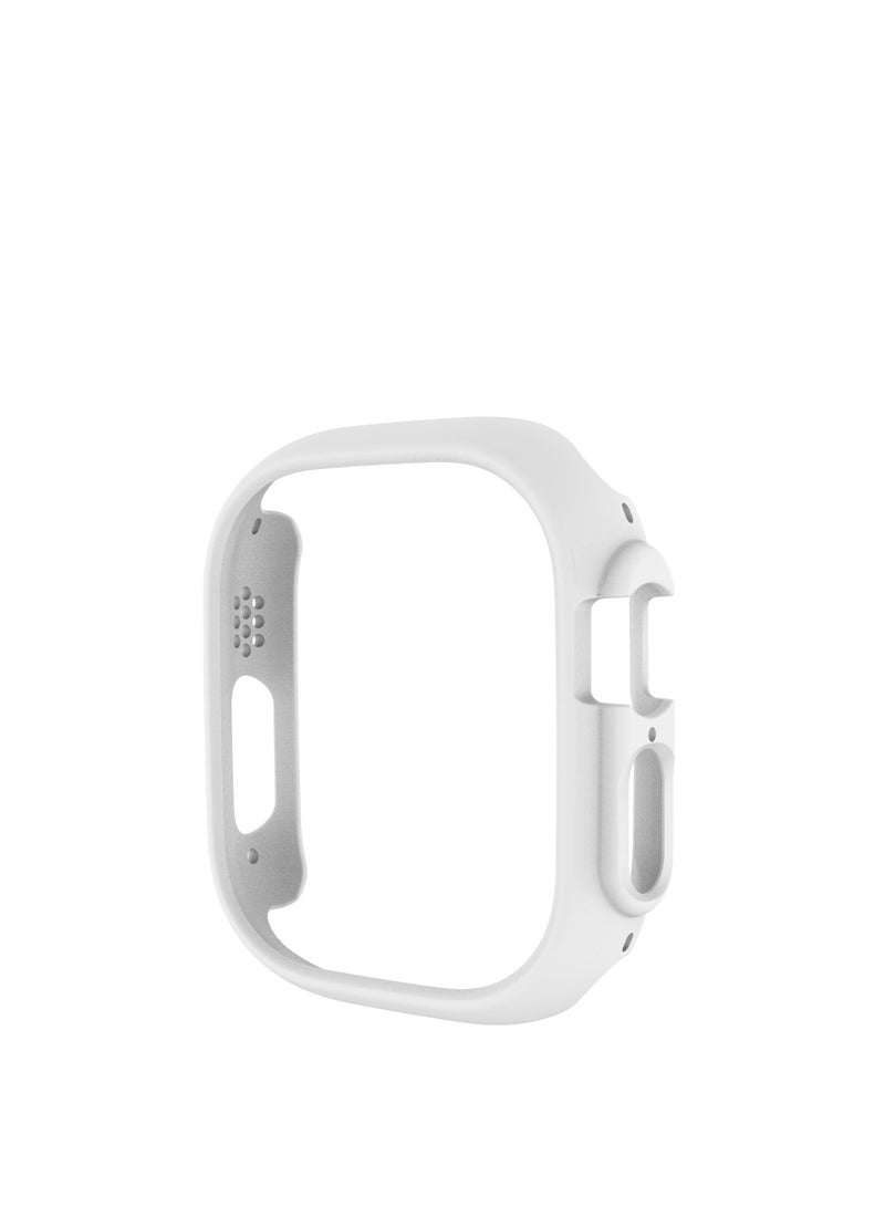 GULFLINK PC Half Case Protector frame Compatible with Apple Watch Series 8 ULTRA 49 mm White  - Image 1