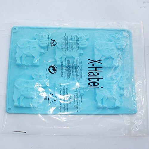 X-Haibei Dairy Cow Silicone Mold for Chocolate, Cookies, Candy, Jello, and Soap - 1.4oz per Cavity, Food-Grade, Easy Release, Perfect for Homemade Treats - Image 5