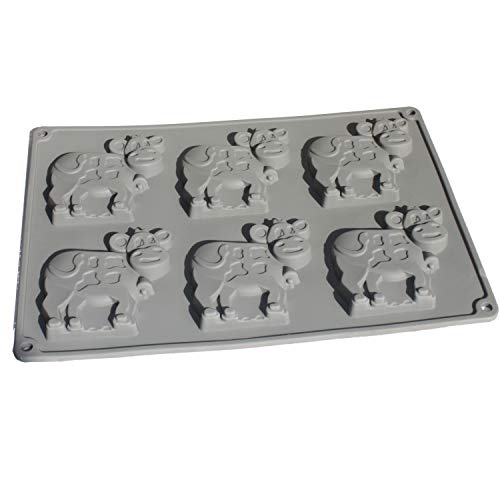 X-Haibei Dairy Cow Silicone Mold for Chocolate, Cookies, Candy, Jello, and Soap - 1.4oz per Cavity, Food-Grade, Easy Release, Perfect for Homemade Treats - Image 3