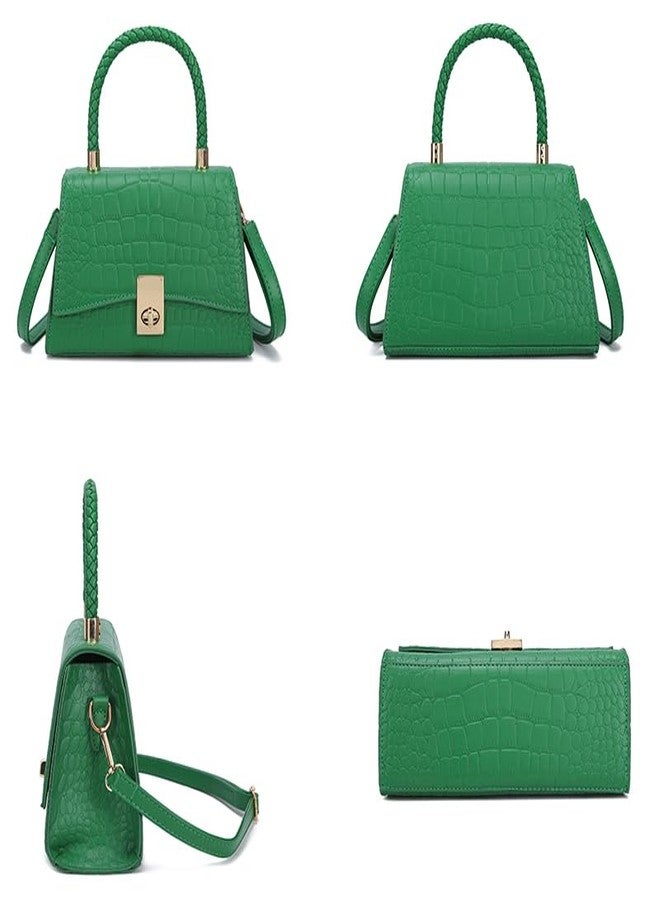 JHVYF Women Small Crossbody Bags Shoulder Bag Classic Satchel Handbags Ladies Cute Purses Satchels bag, 9 Dark Green, Small - Image 2