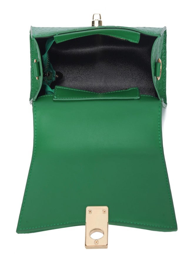 JHVYF Women Small Crossbody Bags Shoulder Bag Classic Satchel Handbags Ladies Cute Purses Satchels bag, 9 Dark Green, Small - Image 5