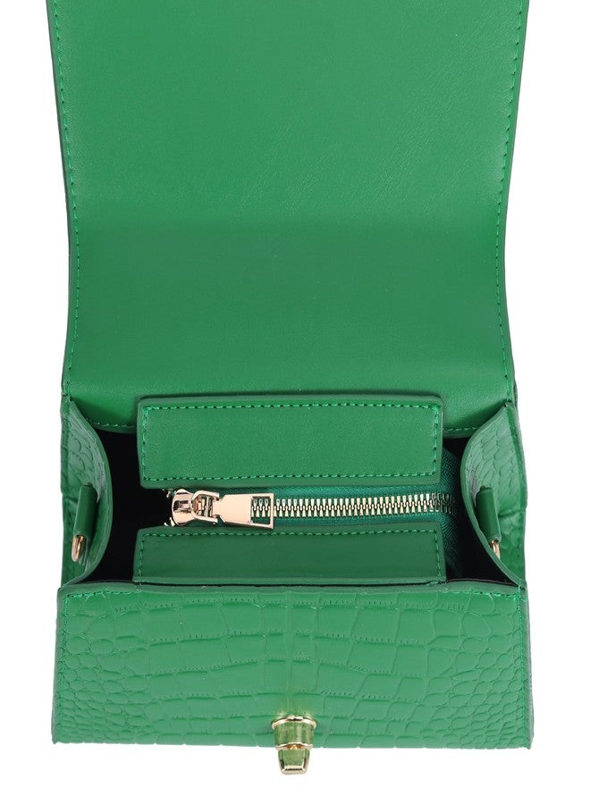 JHVYF Women Small Crossbody Bags Shoulder Bag Classic Satchel Handbags Ladies Cute Purses Satchels bag, 9 Dark Green, Small - Image 4