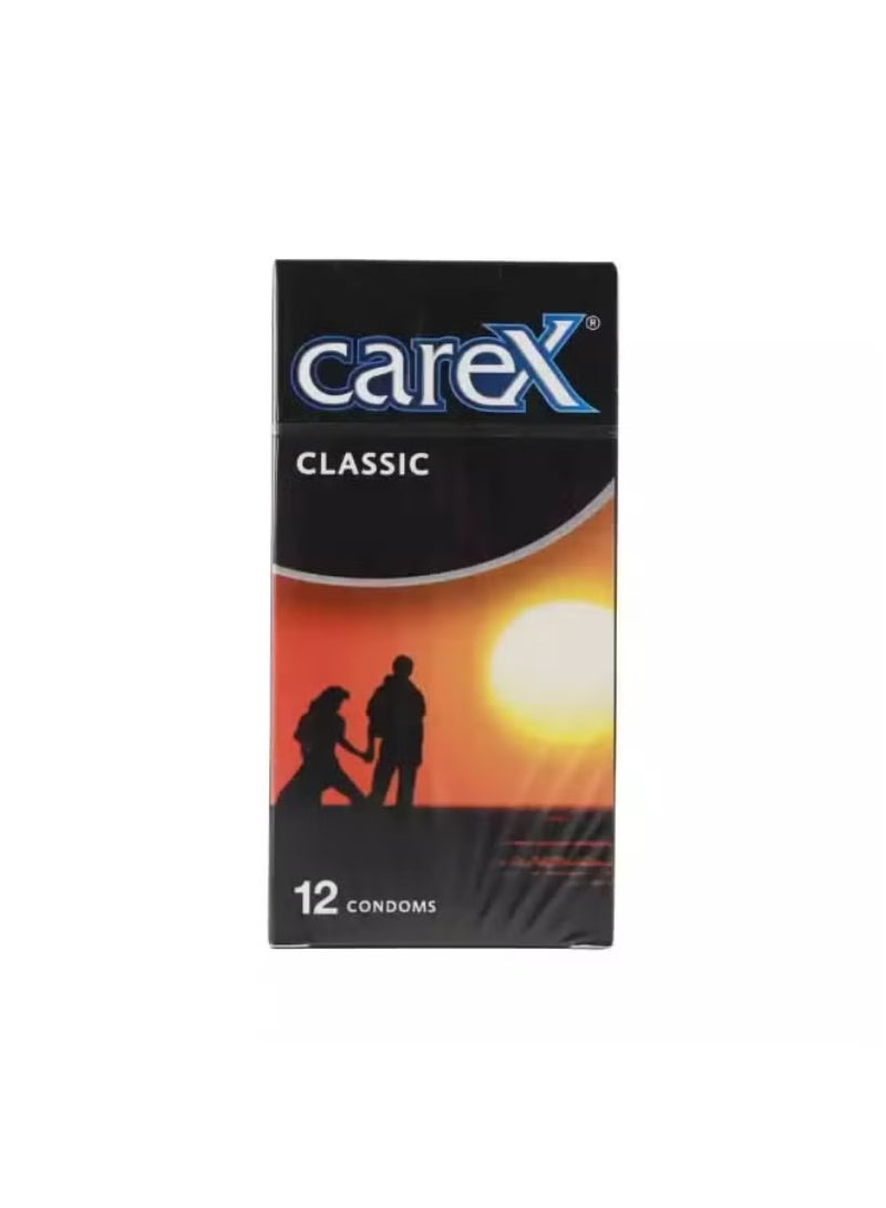 careX Classic Natural Condoms- Pack of 12pcs