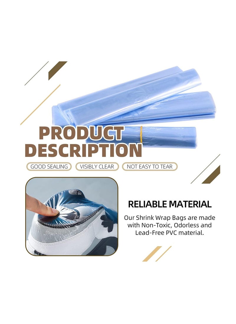 Generic Shrink Wrap Bags, PVC Clear Heat Sealer Bags, Seal Wrapping Supplies, Waterproof Odorless and Transparent, for Shoes Storage, Gifts, Remote Control, Books, DIY Crafts Packaging, 50pcs (30 * 50cm)  - Image 3