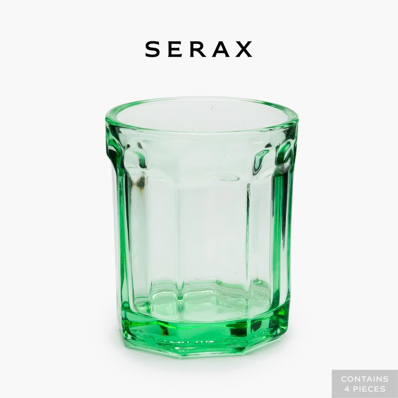 Serax Drinking Glasses Set of 4 | Fish & Fish glassware by Paola Navone | 7.44 FL oz Clear Green Water Glass Cups without Lids | Home Essentials, Kitchen Set | Drinks, Juice, Coffee - Image 2