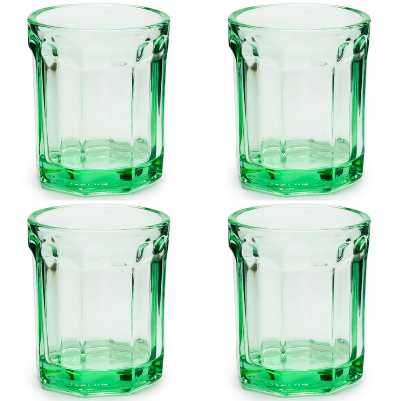 Serax Drinking Glasses Set of 4 | Fish & Fish glassware by Paola Navone | 7.44 FL oz Clear Green Water Glass Cups without Lids | Home Essentials, Kitchen Set | Drinks, Juice, Coffee - Image 1