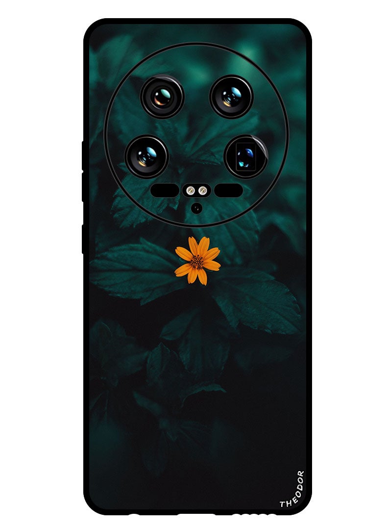 Theodor Protective Case Anti Scratch Shock Proof Bumper Cover For Xiaomi 14 Ultra flower_yellow_macro - Image 1
