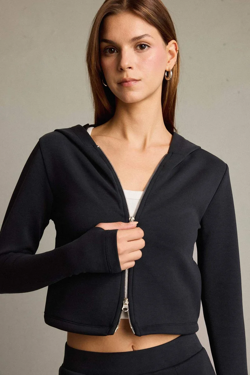 ديفاكتو Hooded modal Cardigan
