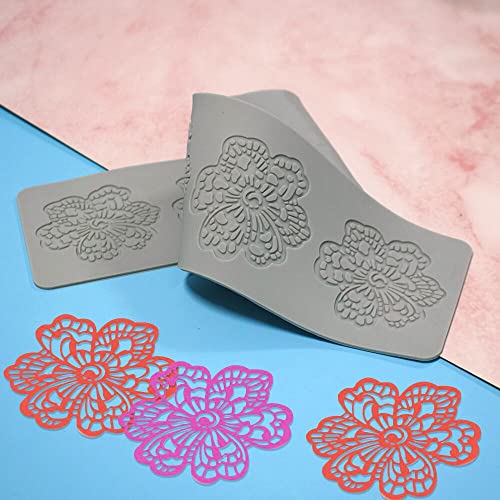 Anyana sugar edible giant flower lace cake silicone Embossing Mat Texture fondant impression lace mat decorating mold gum paste cupcake topper tool icing candy imprint baking moulds sugarcraft - Image 4