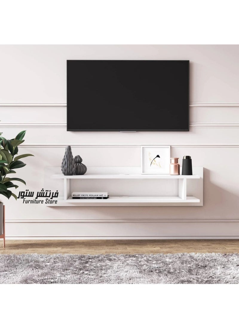 فرنتشر ستور وحدة تليفزيون مودرن - ارتفاع 30 سم - عرض 120 سم - عمق 24 سم ، من فرنتشر ستور.  - Image 5