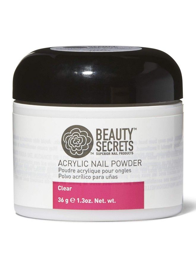 beauty Secrets Clear Acrylic Nail Powder Clear - Image 1