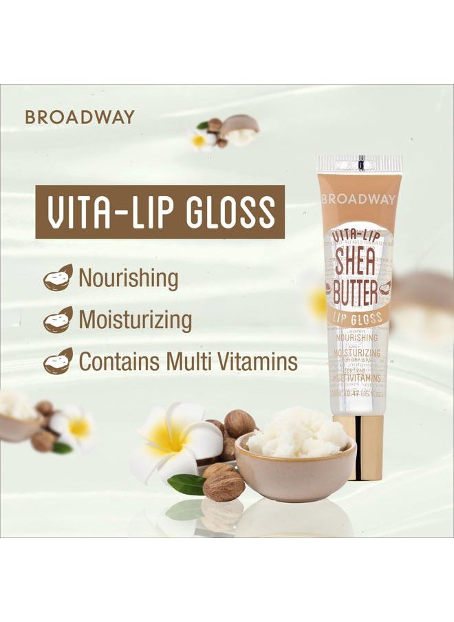 Broadway 6 pcs Broadway Vita-Lip Gloss High Shine Long Lasting 2 Honey + 2 SHEA BUTTER + 2 Vitamin E Oil by RubyKisses Cosmetics  - Image 5