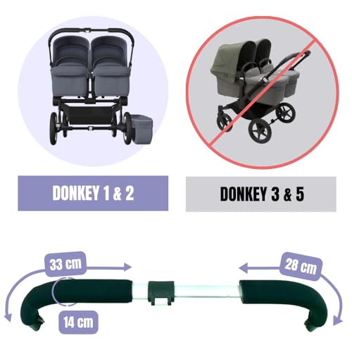 PROTEC TIF | Neoprene Fitted Cover Compatible with Bugaboo Donkey Carry Handle (Does not Replace The Rubber) - Image 3