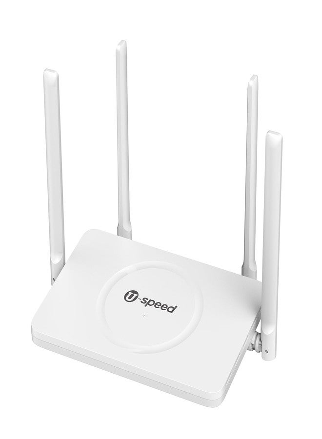 U-SPEED AC1200 WiFi Router Dual Band Wireless Internet Router, 2.4G&5G Wireless Speed Up to 1.2 Gbps, Gigabit Ethernet Ports, Router/Bridge/Repeater, Guest Network, IPV6, EasyMesh, Parental Controls - Image 1